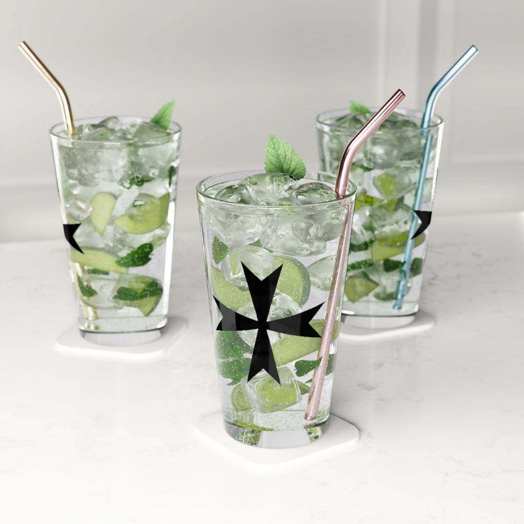 Order Of Malta Pint Glass - 16oz - Bricks Masons