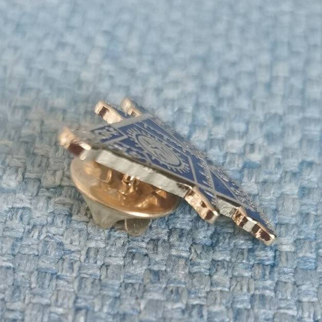 Past Master Blue Lodge Lapel Pin - AF AM - Bricks Masons