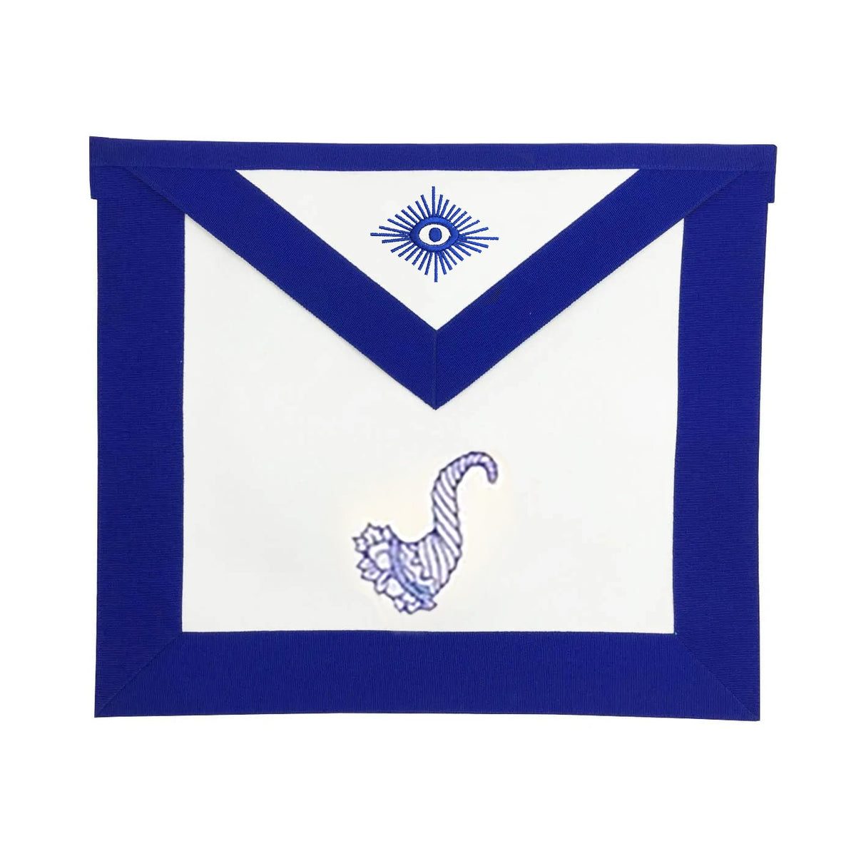 Senior Steward Blue Lodge Officer Apron - Royal Blue