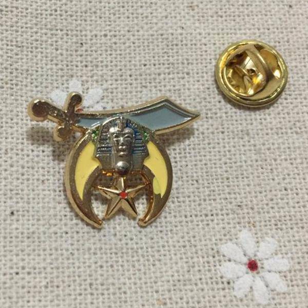 Shriners Lapel Pin - Golden - Bricks Masons