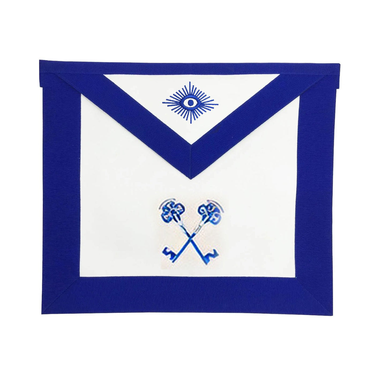 Treasurer Blue Lodge Officer Apron - Royal Blue