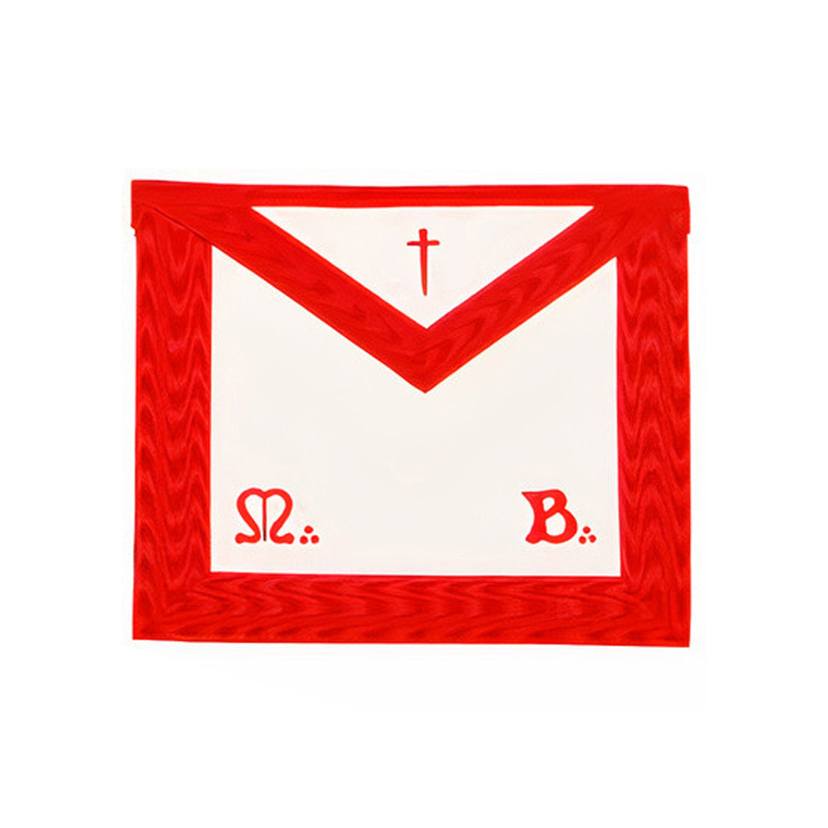 Delantal Tyler Scottish Rite - Rojo Muaré