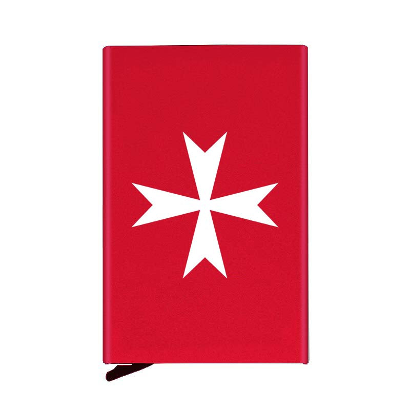 Order Of Malta Commandery Credit Card Holder - Various Colors - Bricks Masons