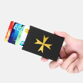Order Of Malta Commandery Credit Card Holder - Various Colors - Bricks Masons
