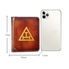 Royal Arch Chapter Wallet - Brown Leather - Bricks Masons