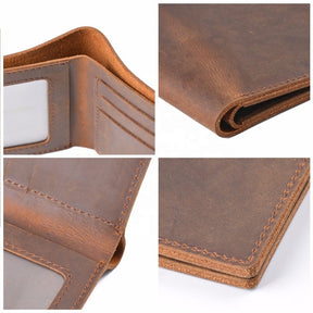 33rd Degree Scottish Rite Wallet - Wings Up Genuine Leather Bifold - Bricks Masons