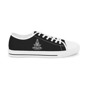 Past Master Blue Lodge California Regulation Sneaker - Black & White - Bricks Masons