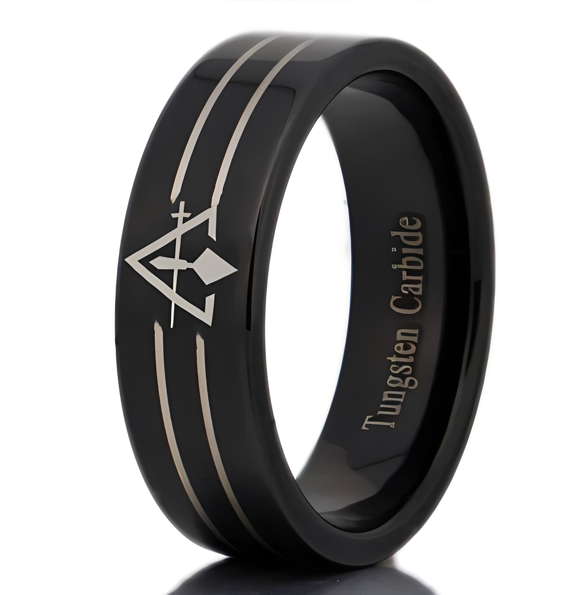 Council Ring - Black Tungsten - Bricks Masons