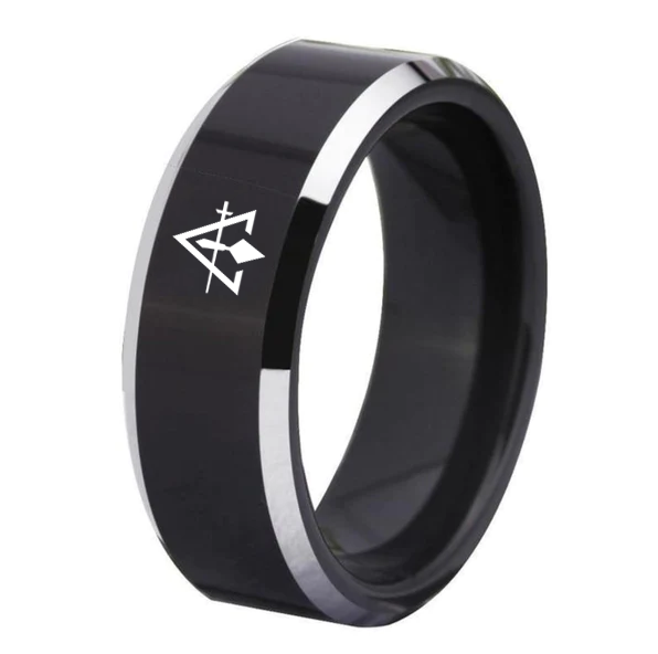 Council Ring - Black Tungsten - Bricks Masons