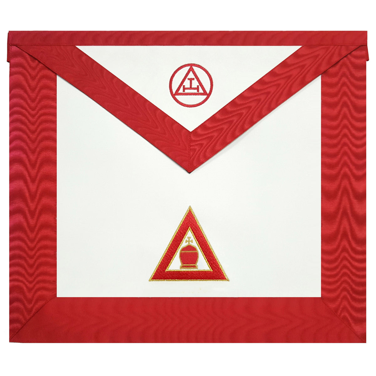 High Priest Royal Arch Chapter Apron - Red Machine Embroidery - Bricks Masons