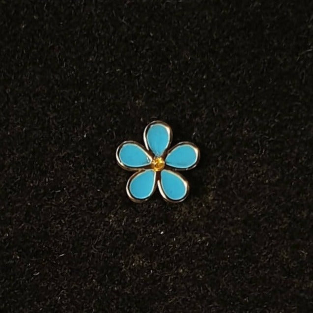 Aazon.co: Forget E Not Blue Flower Lapel Pin - Foto 9