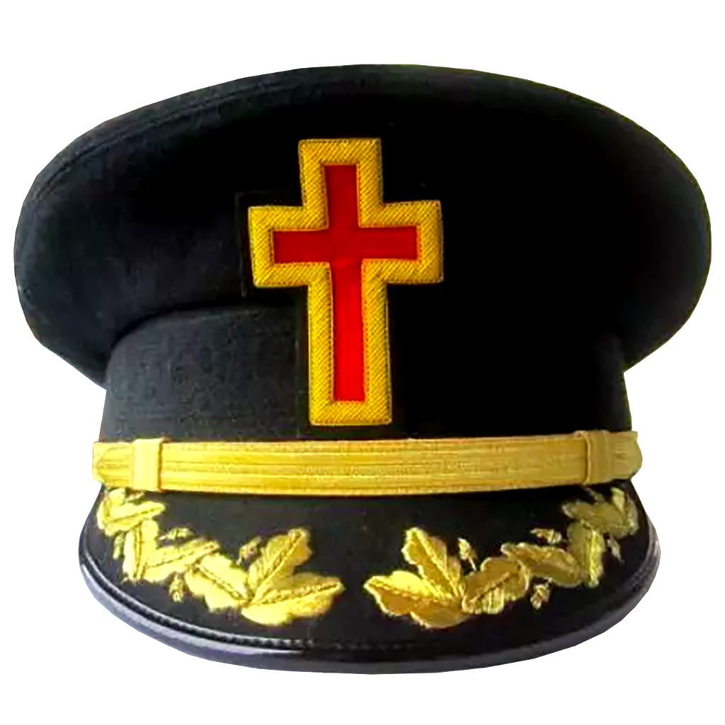 Knights Templar Dress Caps with Vinework - Bricks Masons