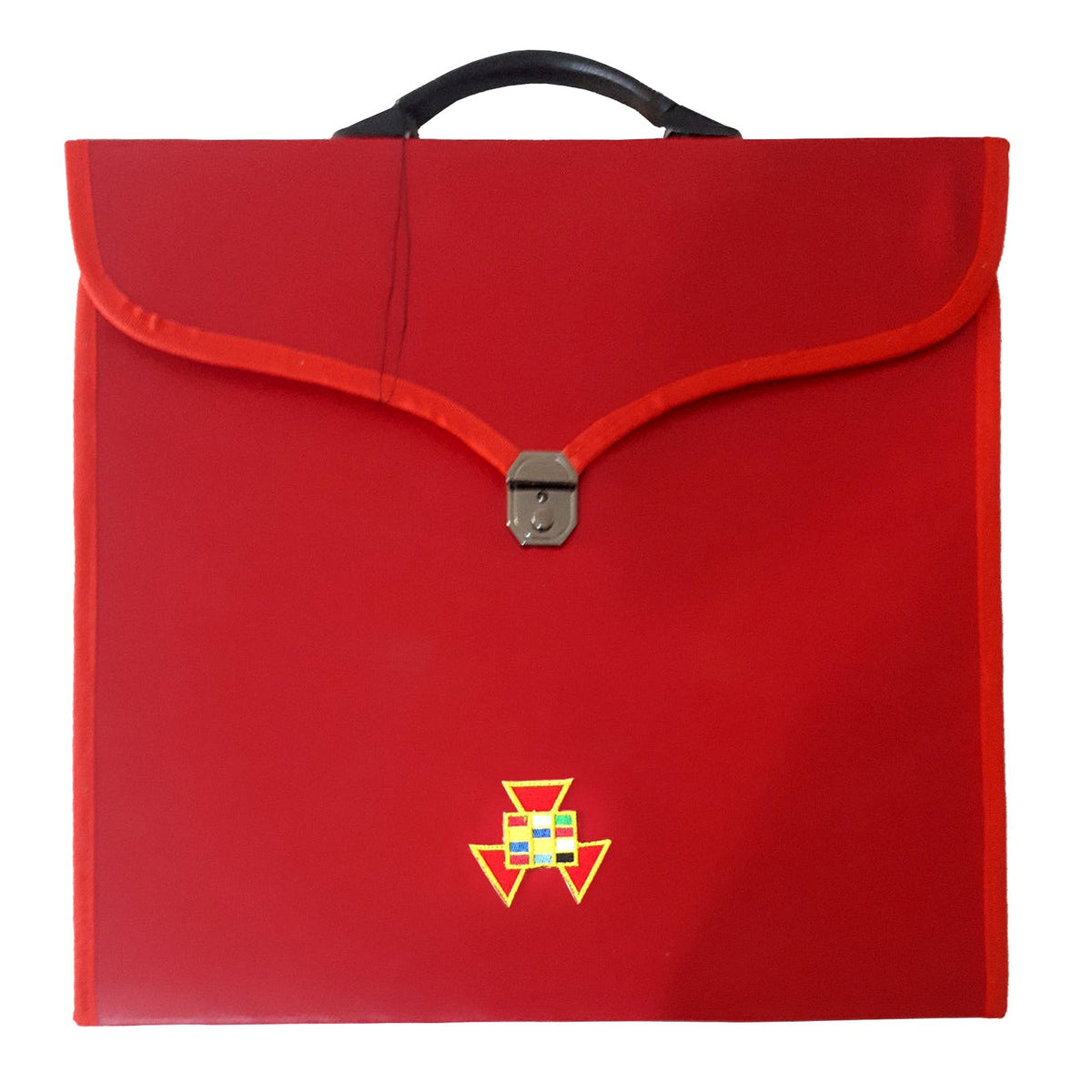 Past High Priest Chapter Apron Case - Red Leather MM, WM, Provincial - Bricks Masons