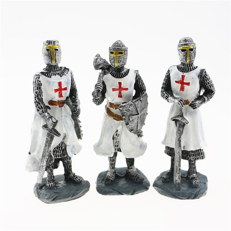 Knights Templar Commandery Figurine - 3D Resin with Magnet Decoration