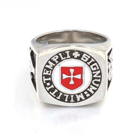 Rose Croix Scottish Rite Knights Templar Masonic Ring - Bricks Masons