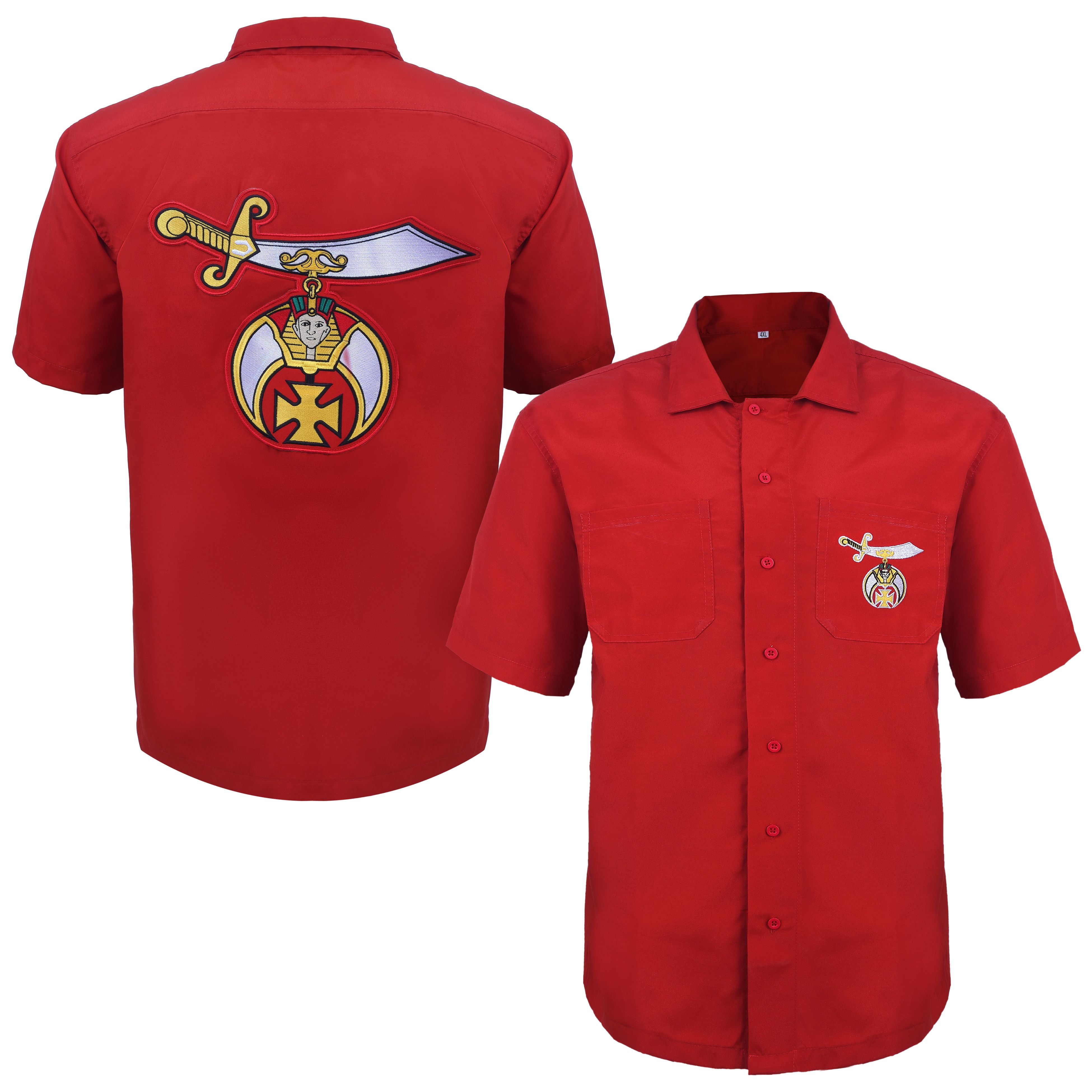 Shriners Shirt - Red Cotton