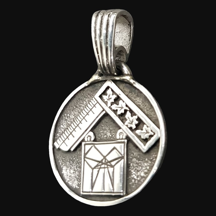 Masonic Pendant Pythagorean Theorem Silver 1.8 Cm 5 Gr Art 1001 - Bricks Masons