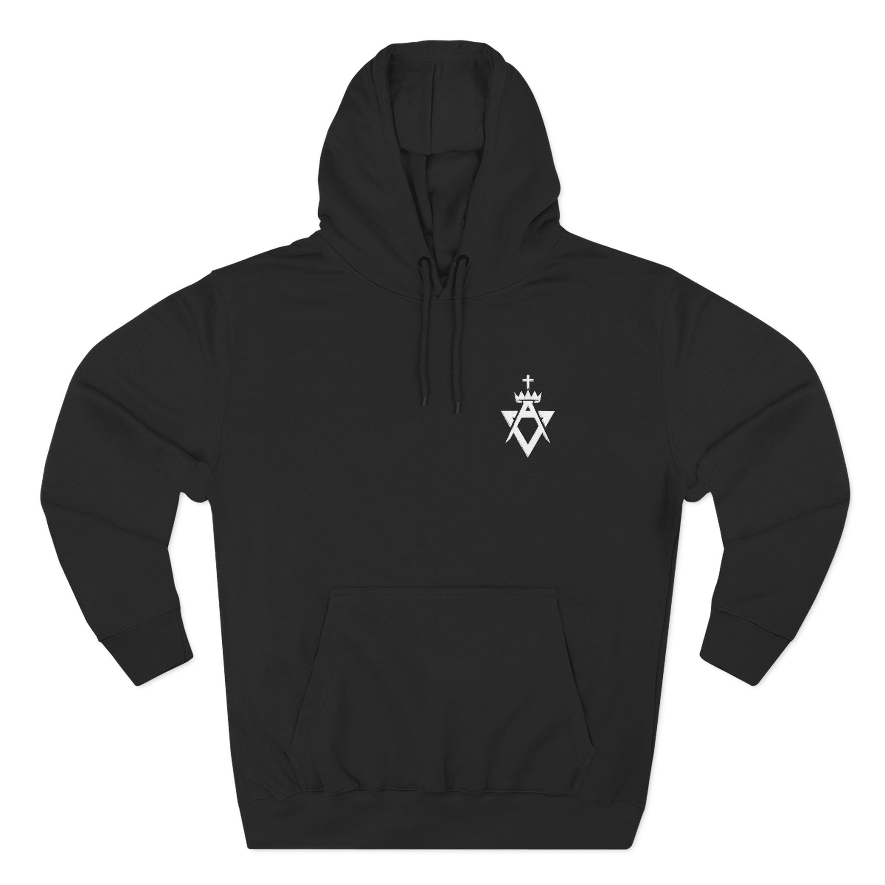 Allied Masonic Degrees Hoodie - Three-Panel Fleece Front Embroidery Design - Bricks Masons