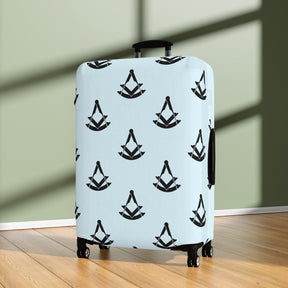 Past Master Blue Lodge Luggage Cover - Square & Compasses with Quadrant Emblem