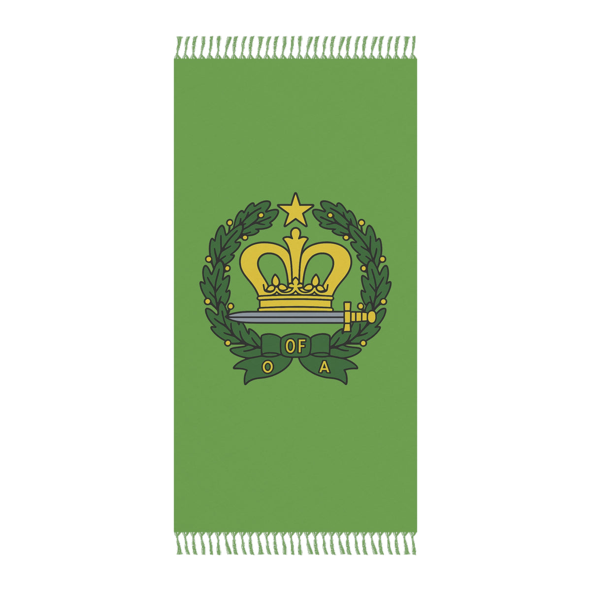 Order of the Amaranth Towel - Green Polyester Beach Cloth - Bricks Masons