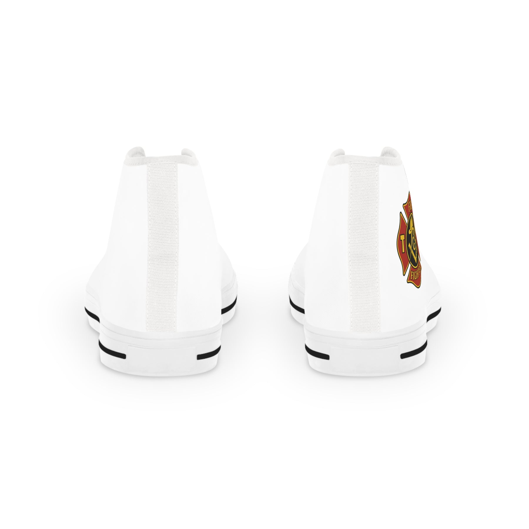 Master Mason Blue Lodge Sneaker - High Top Black & White Sole Firefighter Mason - Bricks Masons