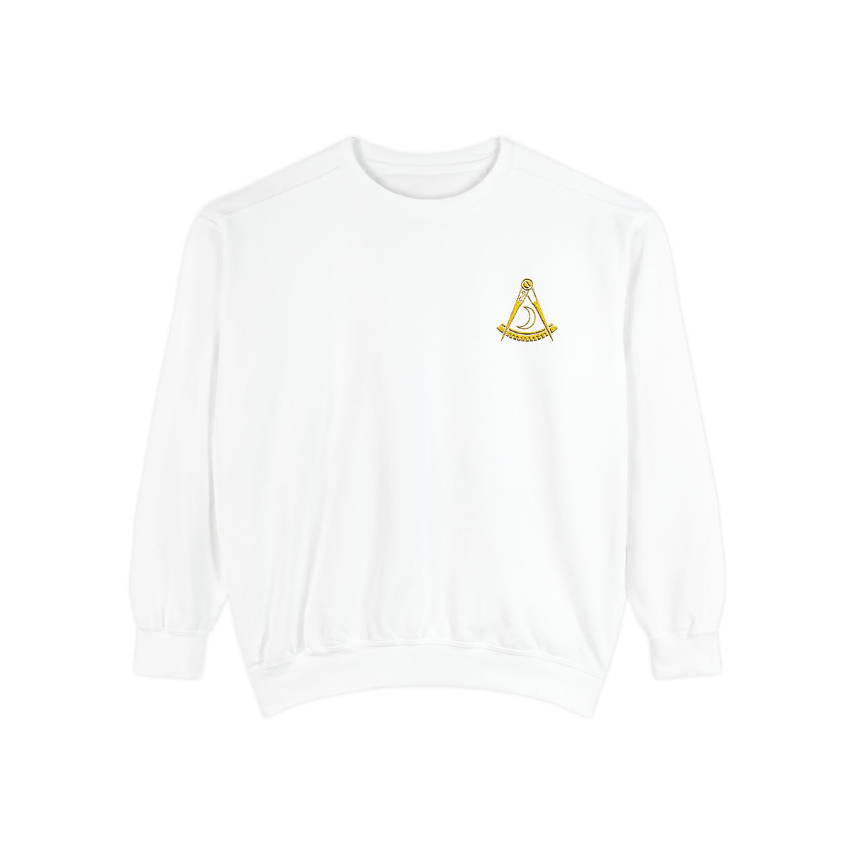 District Deputy Grand Master Blue Lodge Sweatshirt - Stitched Square & Compass with Star - Bricks Masons