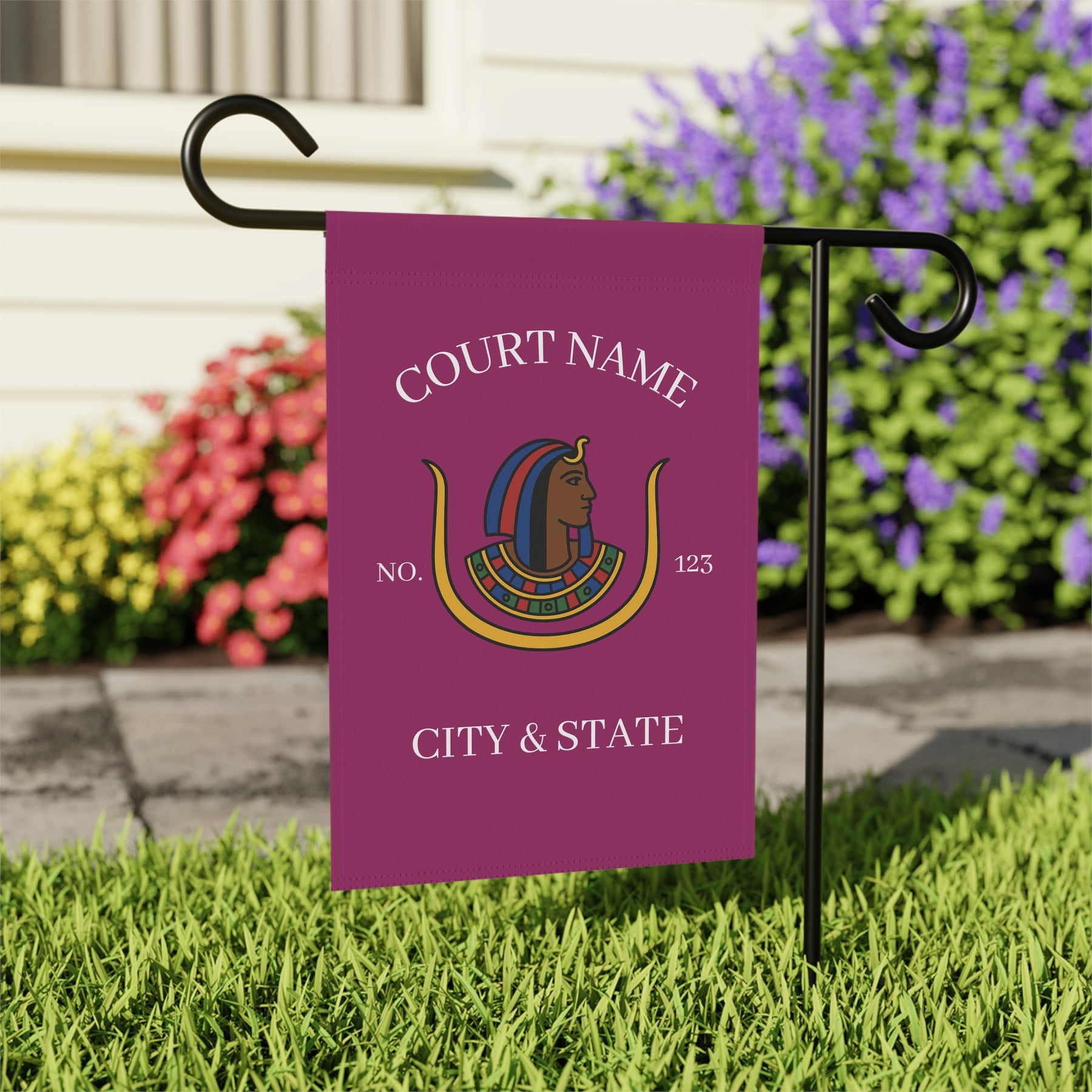 DOI Yard Flag - Printed Poly Poplin With Personalization - Bricks Masons