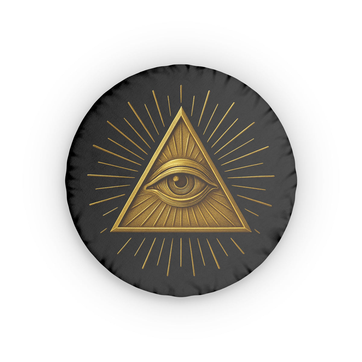 Eye of Providence Pillow - Radiant Triangle with All-Seeing Eye - Bricks Masons