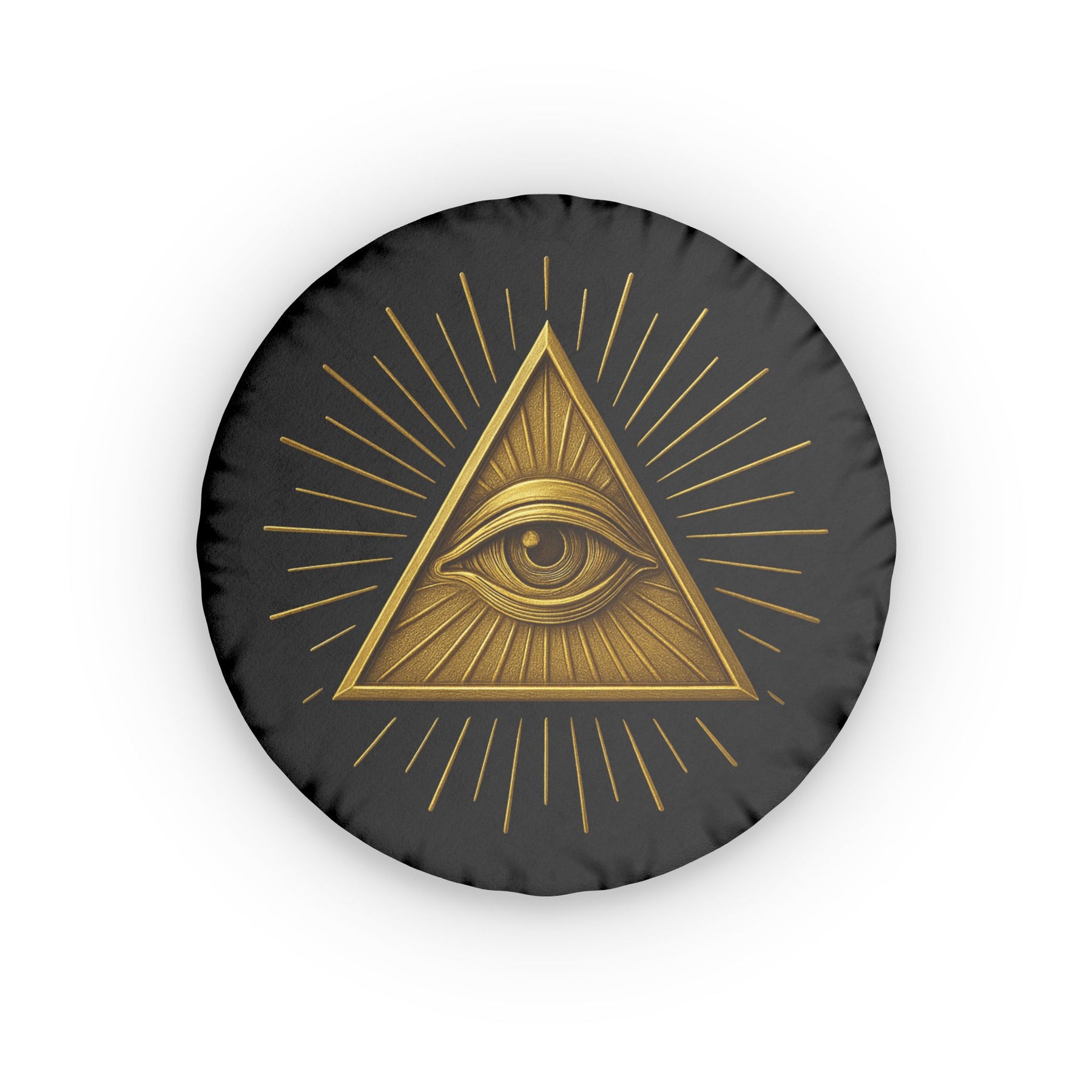 Eye of Providence Pillow - Radiant Triangle with All-Seeing Eye - Bricks Masons