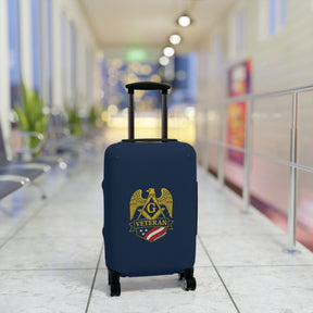 Master Mason Blue Lodge Luggage Cover - S&C G Veteran Mason Emblem