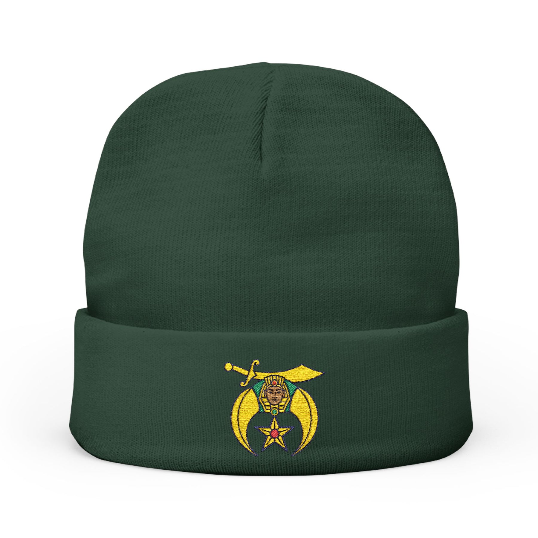 Daughters of Sphinx Beanie - Knit Embroidery Emblem - Bricks Masons