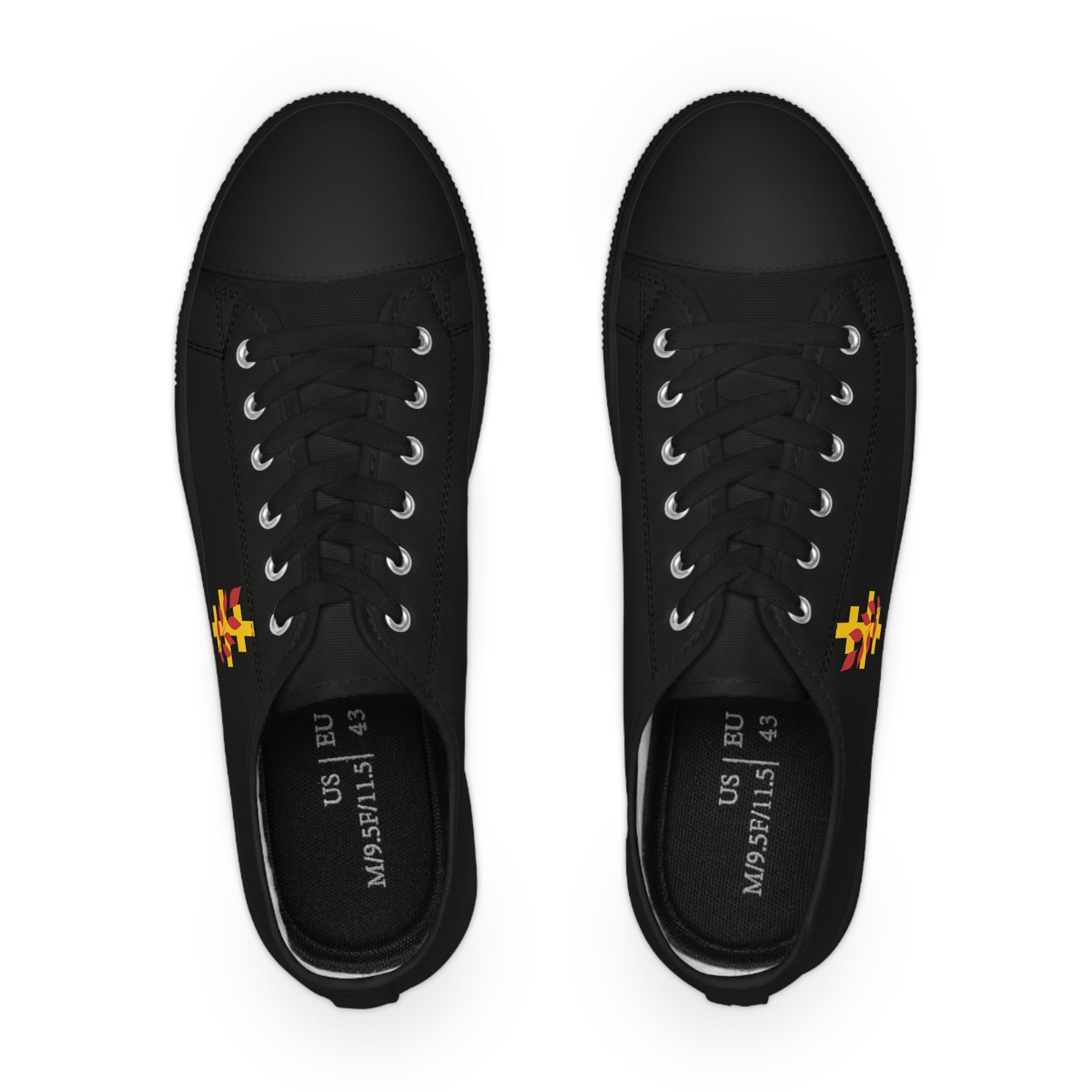 Red Branch of Eri Sneaker - Low Top Sneaker Black & White Gold Emblem Red Branch - Bricks Masons