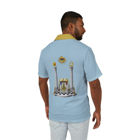 Men's Hawaiian Camp Shirt (AOP) - Bricks Masons