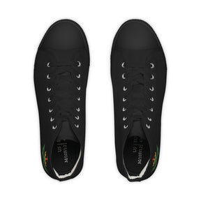 Allied Masonic Degrees Sneaker - High Top Black & White AMD Emblem - Bricks Masons
