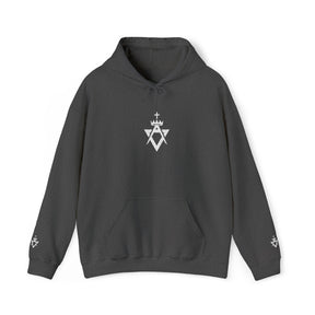 Allied Masonic Degrees Hoodie - Soft Cotton Poly Blend Embroidered Front Motif - Bricks Masons