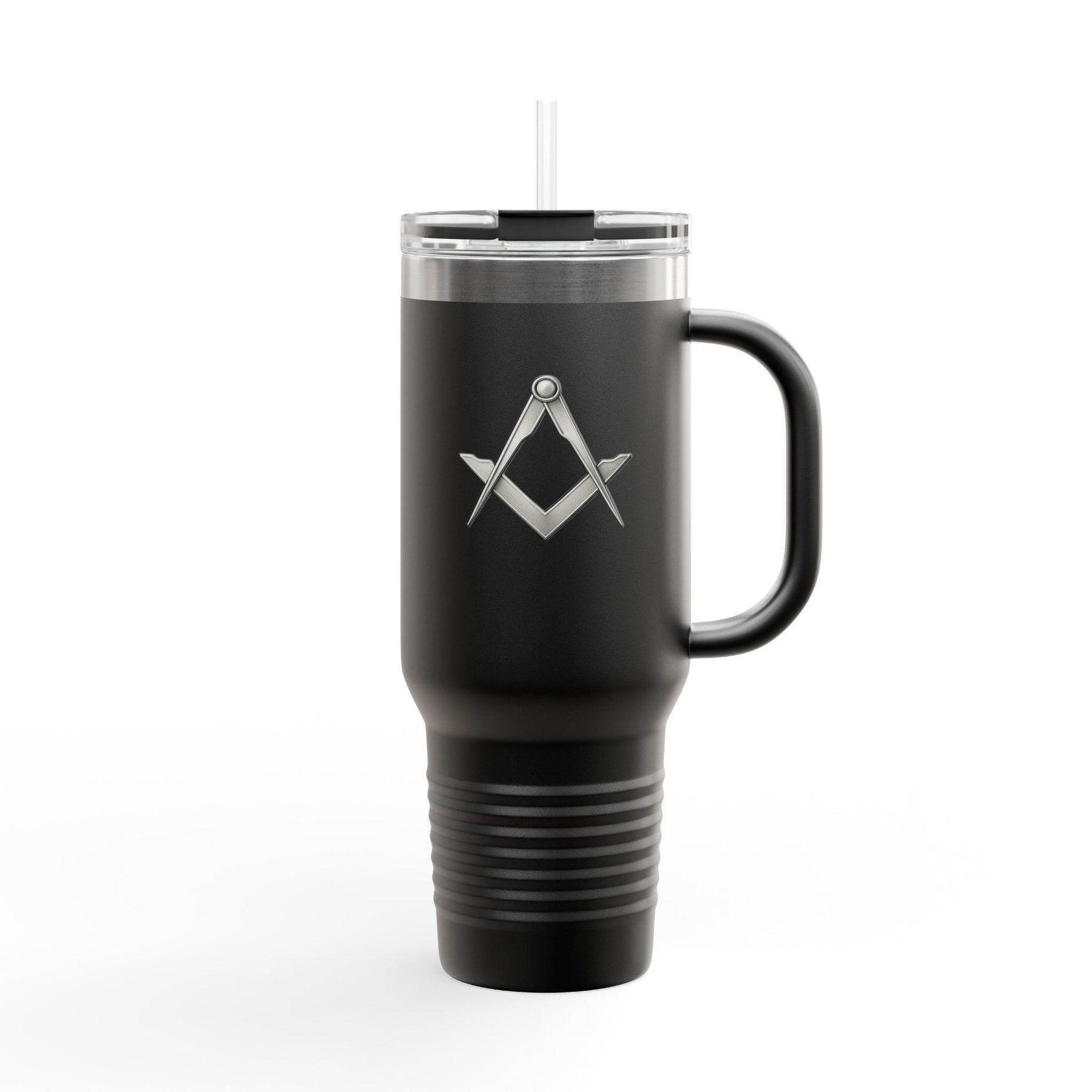 Master Mason Blue Lodge Ringneck Tumbler - Silver Square & Compass Emblem