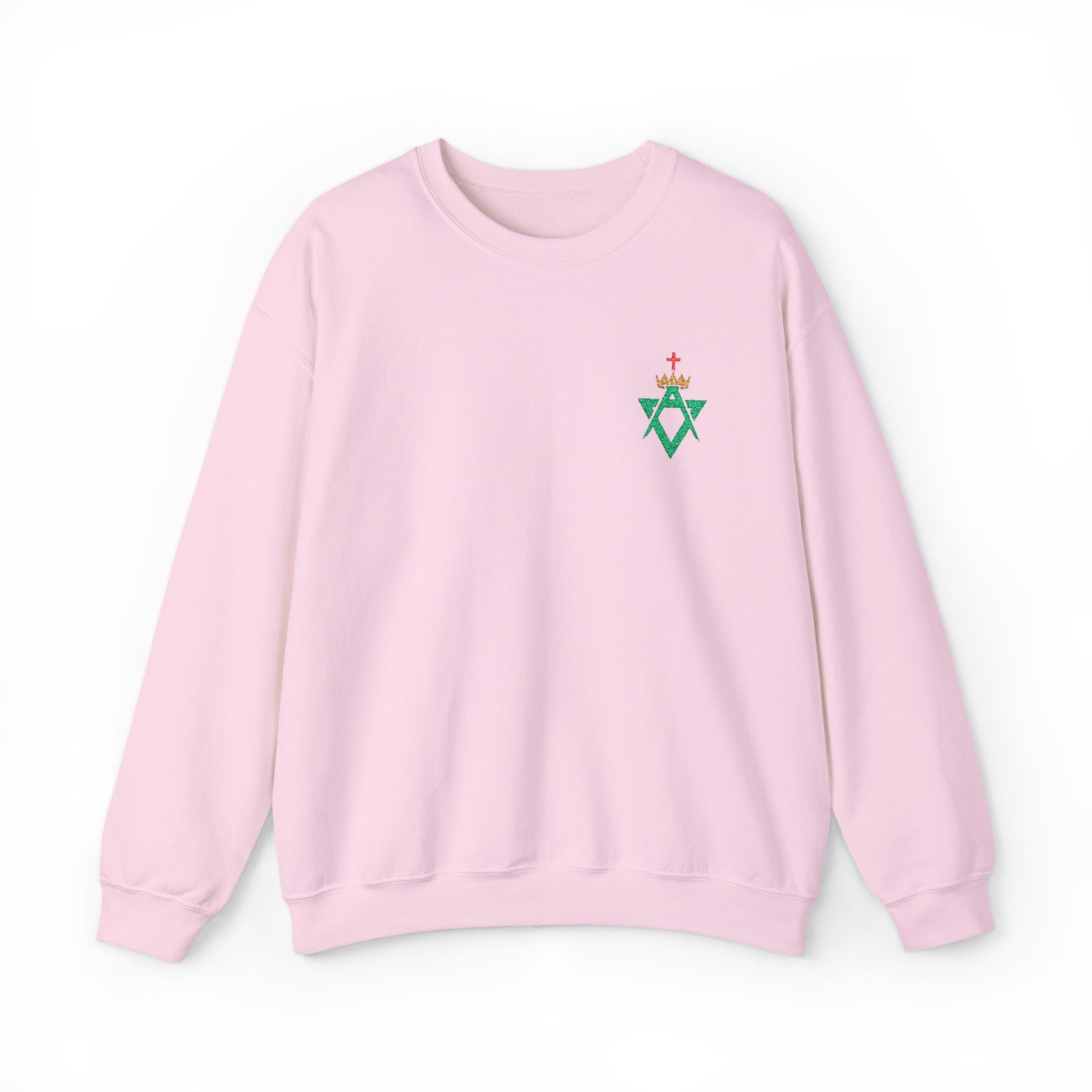 Allied Masonic Degrees Sweatshirt - Crewneck Front Embroidery - Bricks Masons