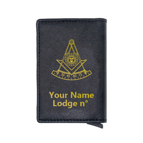 Past Master Blue Lodge California Regulation Wallet - Various Colors - Bricks Masons