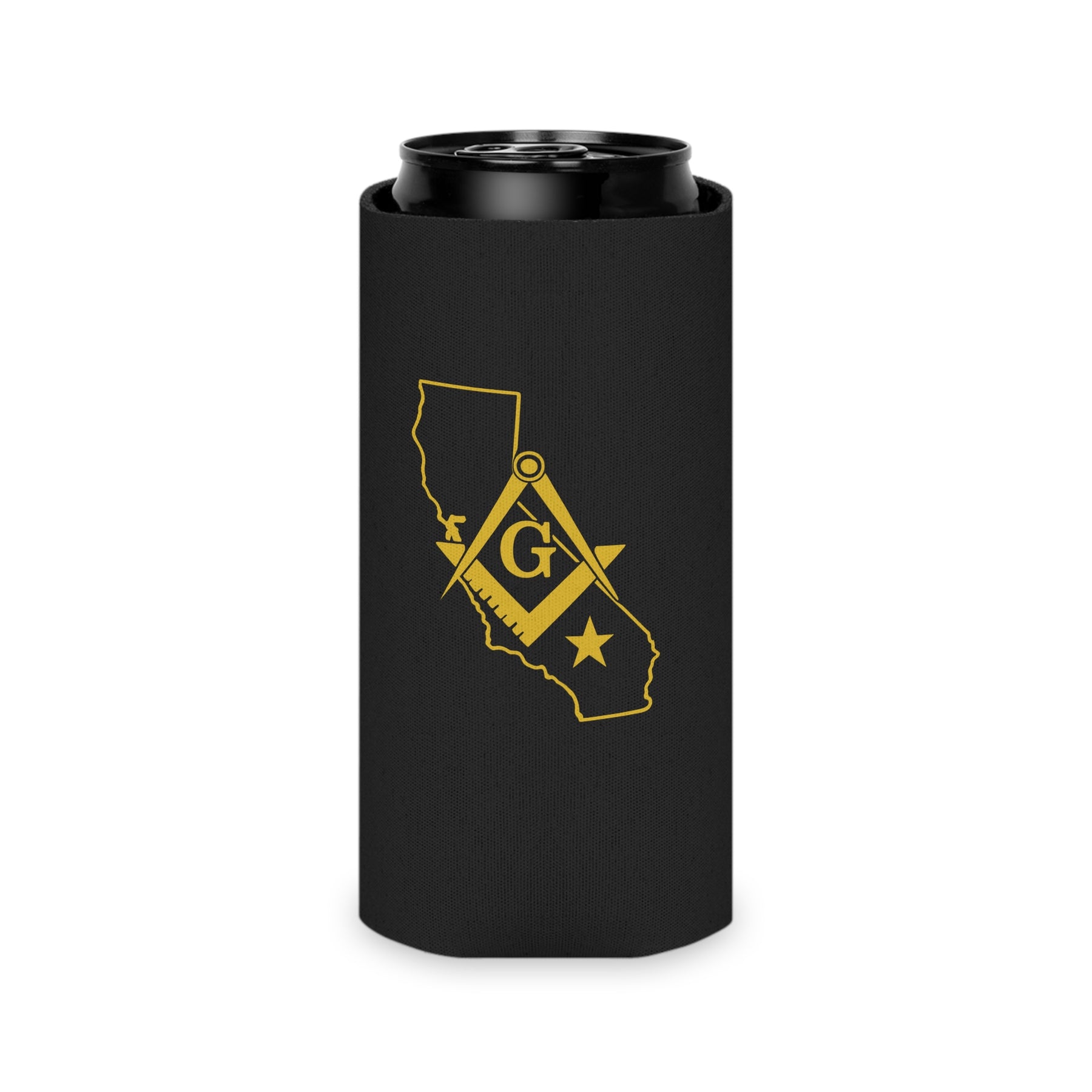 Master Mason Blue Lodge Can Cooler - California Mason - Bricks Masons