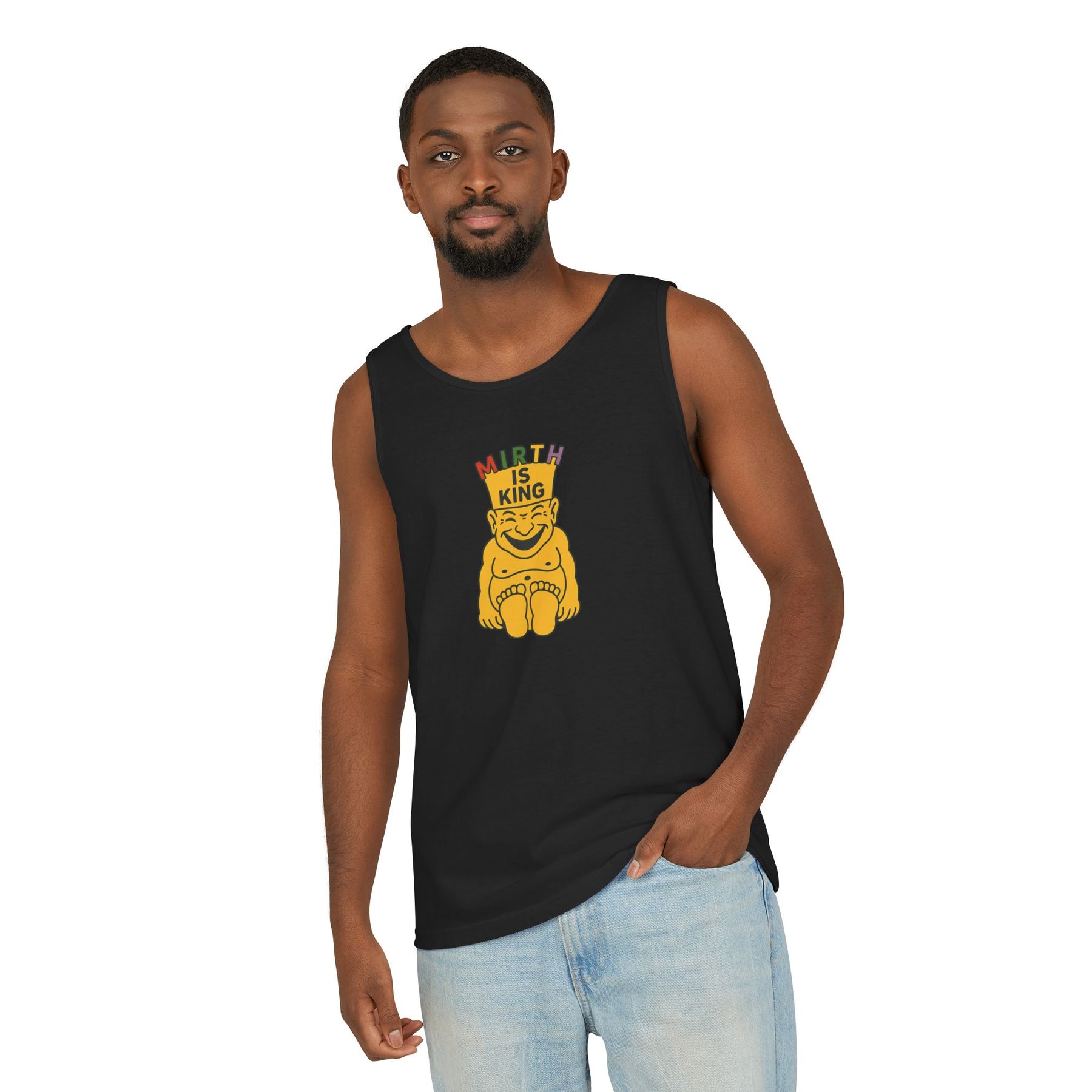Royal Order of Jesters Tank Top - MIRTH Garment-Dyed 100% Cotton - Bricks Masons