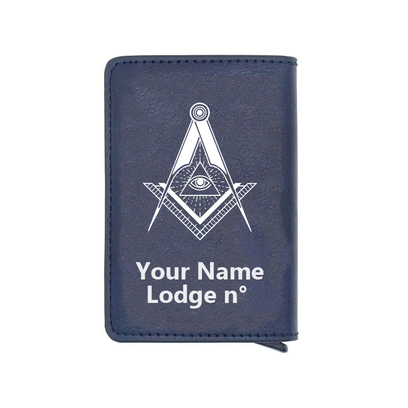 Master Mason Blue Lodge Wallet - Various Colors - Bricks Masons