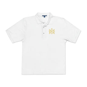 Master Mason Craft Polo Shirt - Embroidered United Kingdom Union Jack lines - Bricks Masons