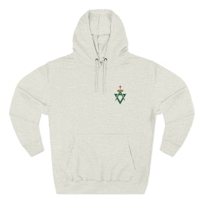 Allied Masonic Degrees Hoodie - Embroidered AMD Emblem - Bricks Masons