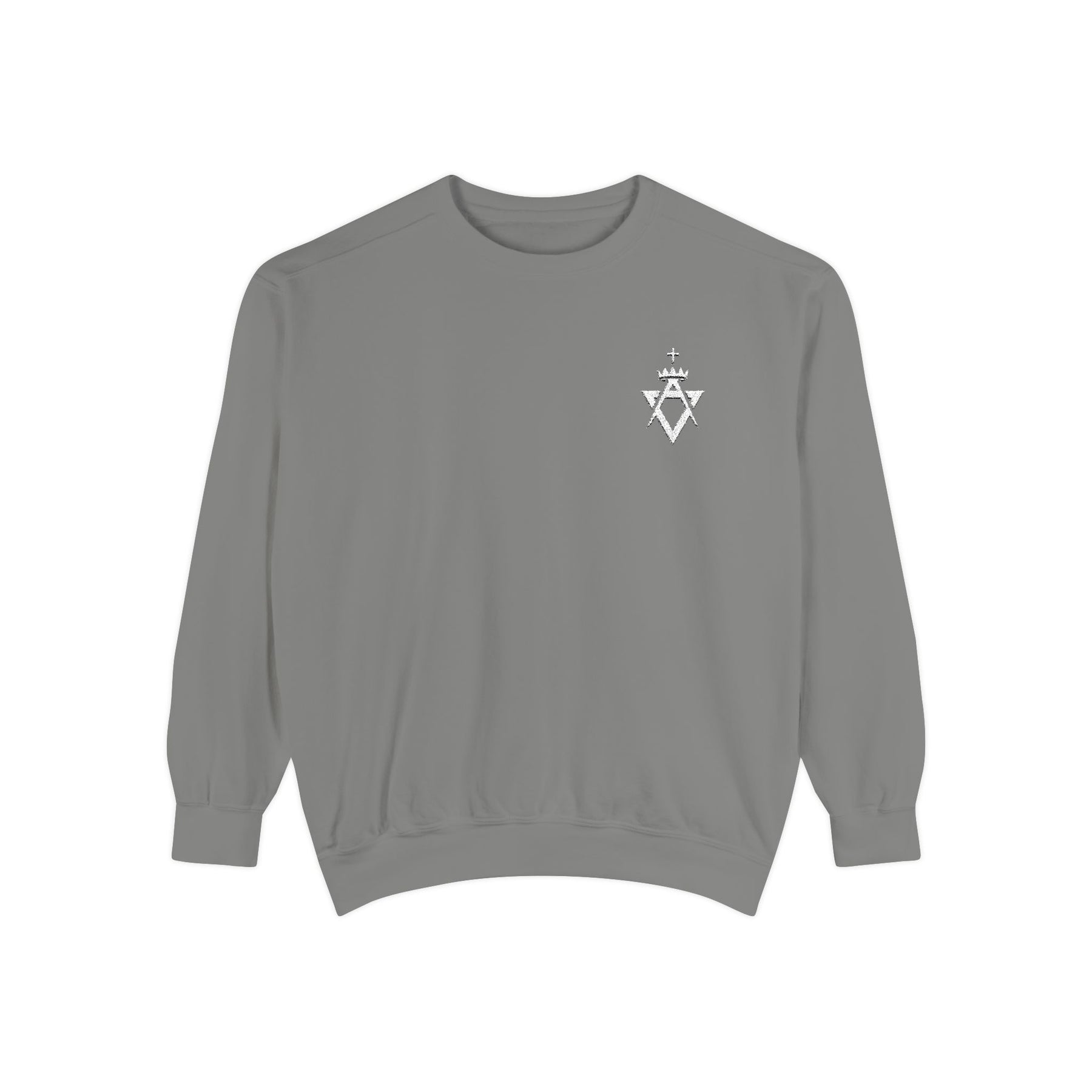 Allied Masonic Degrees Sweatshirt - Embroidered White AMD Emblem - Bricks Masons