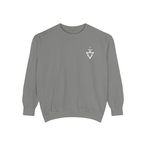 Allied Masonic Degrees Sweatshirt - Embroidered White AMD Emblem - Bricks Masons