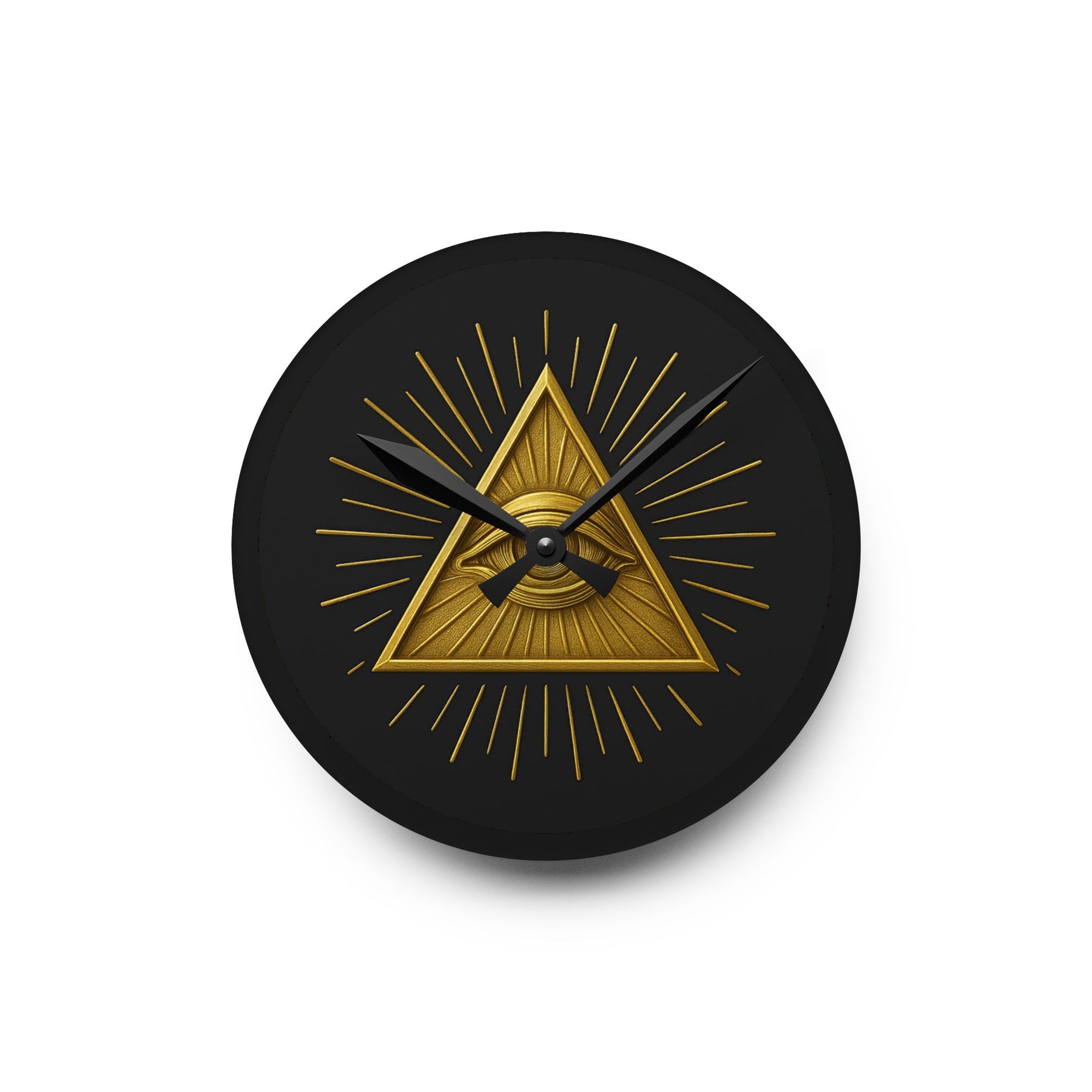 Eye of Providence Clock - All Seeing Eye Design on Acrylic - Bricks Masons