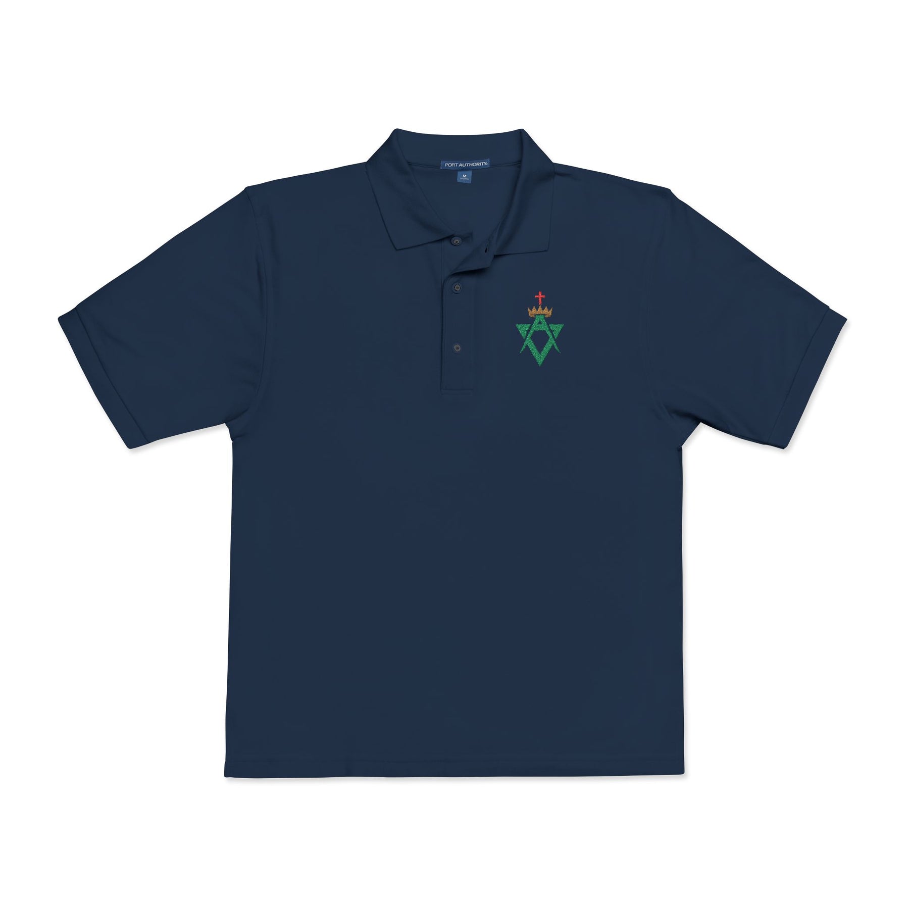 Allied Masonic Degrees Polo Shirt - Embroidered AMD Emblem Various Colors - Bricks Masons