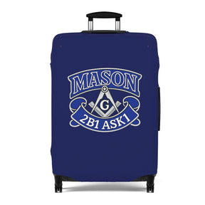 Master Mason Blue Lodge Luggage Cover - 2B1 ASK1 Square & Compass G Emblem