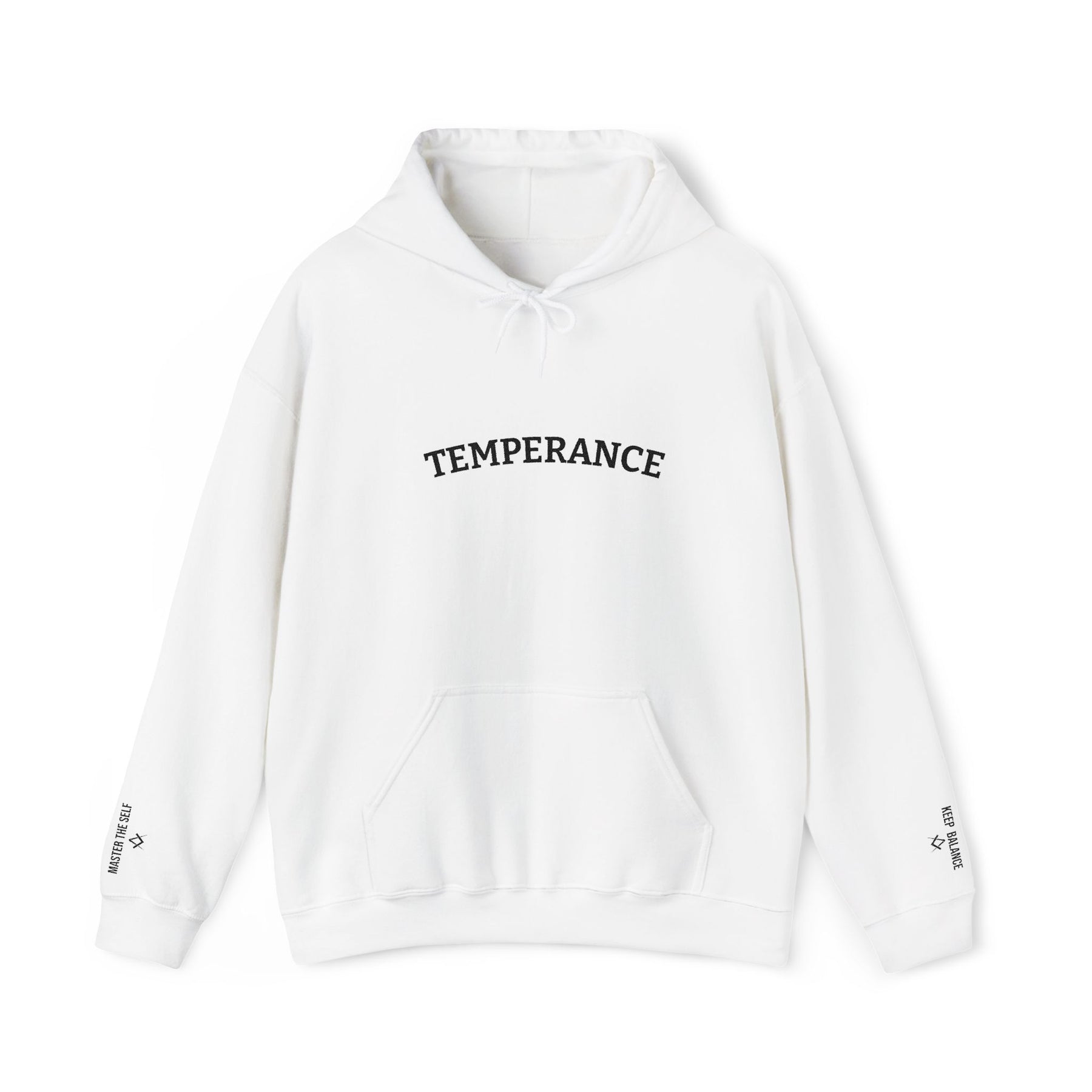 Entered Apprentice Blue Lodge Hoodie - Temperance Front & Sleeves Embroidery - Bricks Masons