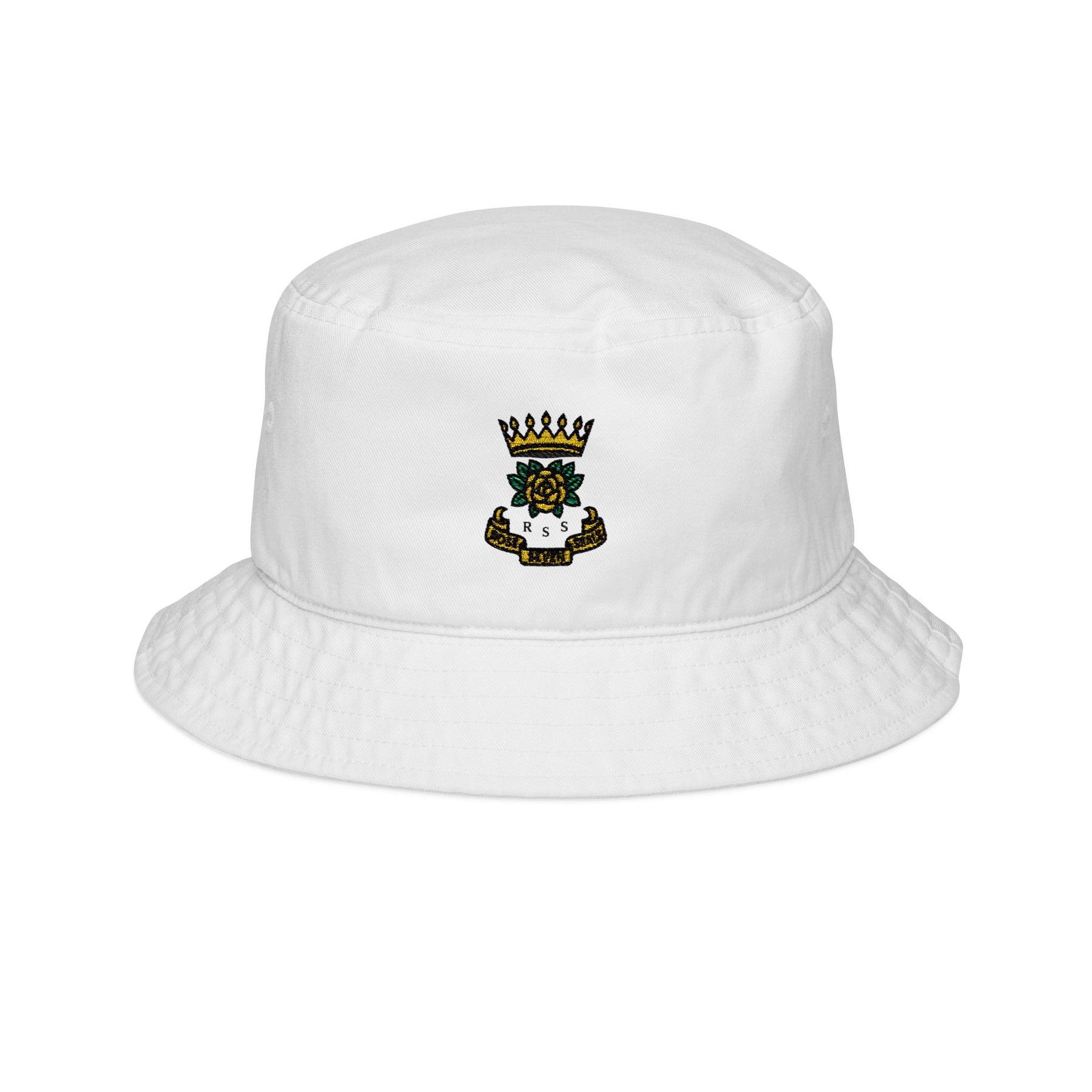 Rose of Seven Seals Bucket Hat - Royal Rose Emblem Embroidery